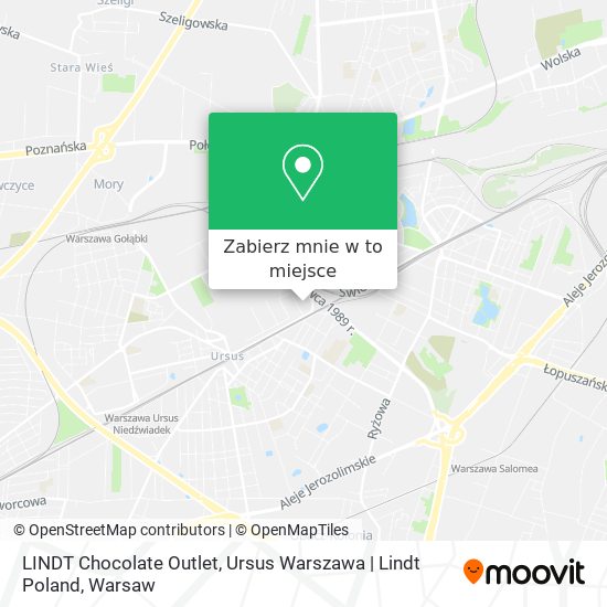 Mapa LINDT Chocolate Outlet, Ursus Warszawa | Lindt Poland