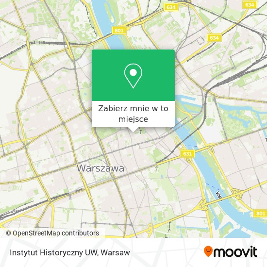 Mapa Instytut Historyczny UW