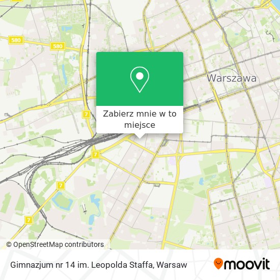 Mapa Gimnazjum nr 14 im. Leopolda Staffa