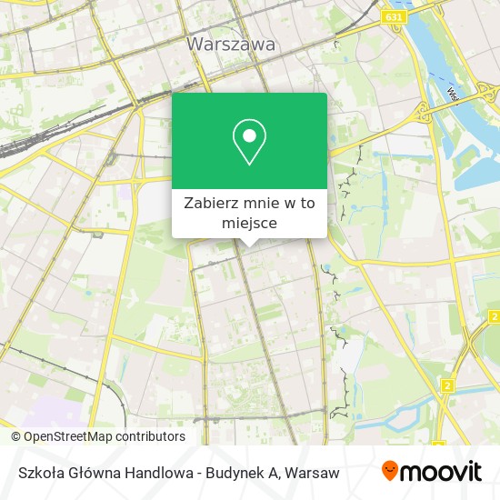 Mapa Szkoła Główna Handlowa - Budynek A