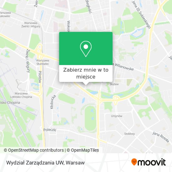 Mapa Wydział Zarządzania UW