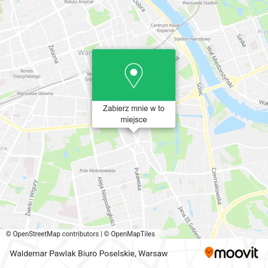 Mapa Waldemar Pawlak Biuro Poselskie