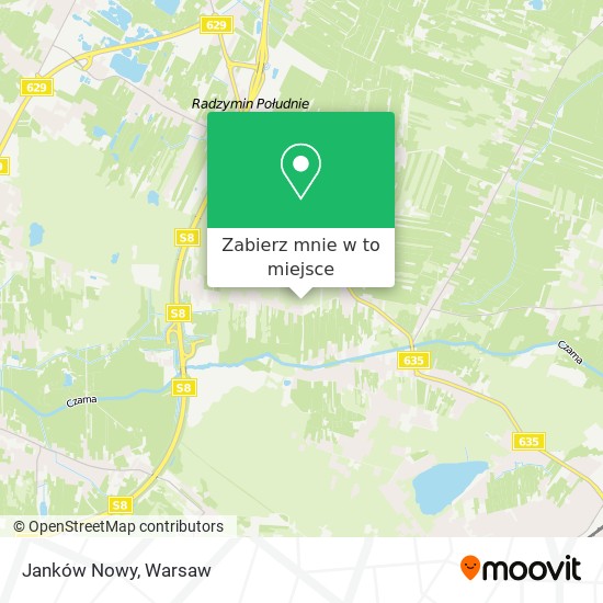 Mapa Janków Nowy