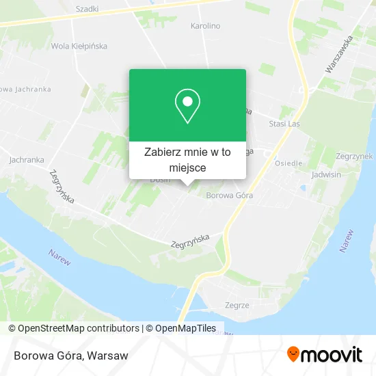 Mapa Borowa Góra
