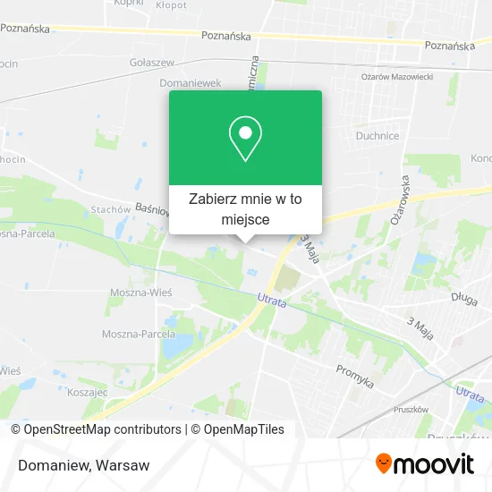 Mapa Domaniew