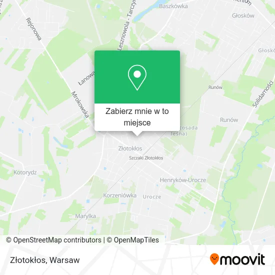 Mapa Złotokłos