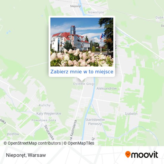 Mapa Nieporęt