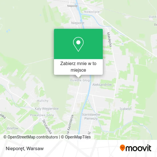 Mapa Nieporęt