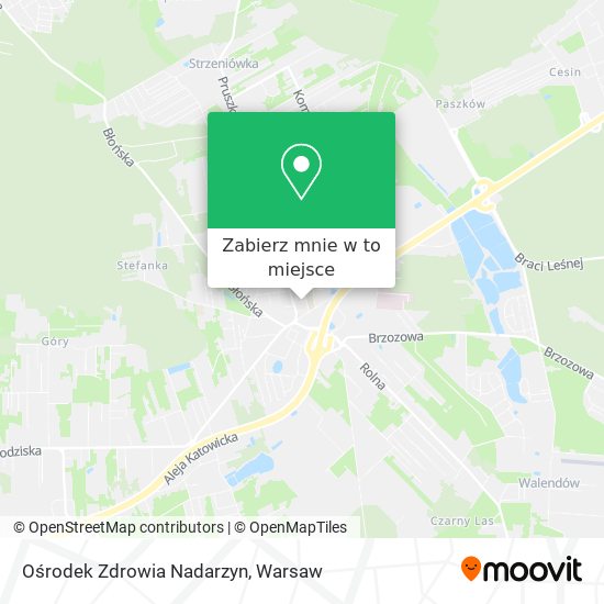 Mapa Ośrodek Zdrowia Nadarzyn