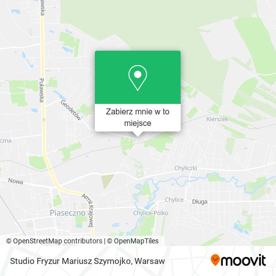 Mapa Studio Fryzur Mariusz Szymojko