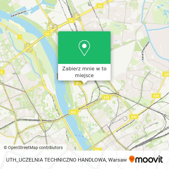 Mapa UTH_UCZELNIA TECHNICZNO HANDLOWA