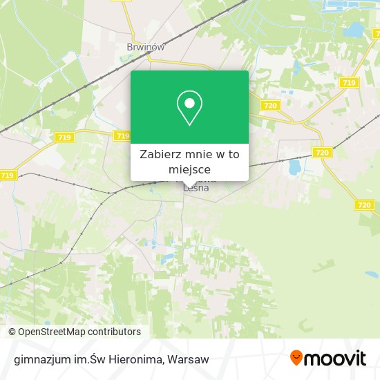 Mapa gimnazjum im.Św Hieronima