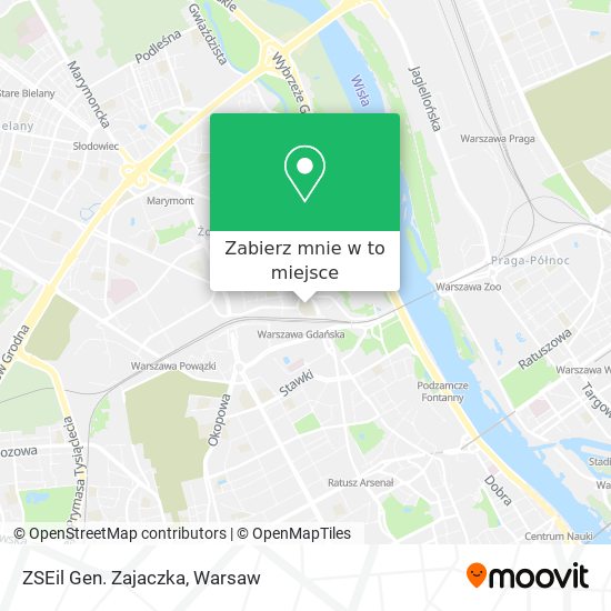 Mapa ZSEil Gen. Zajaczka