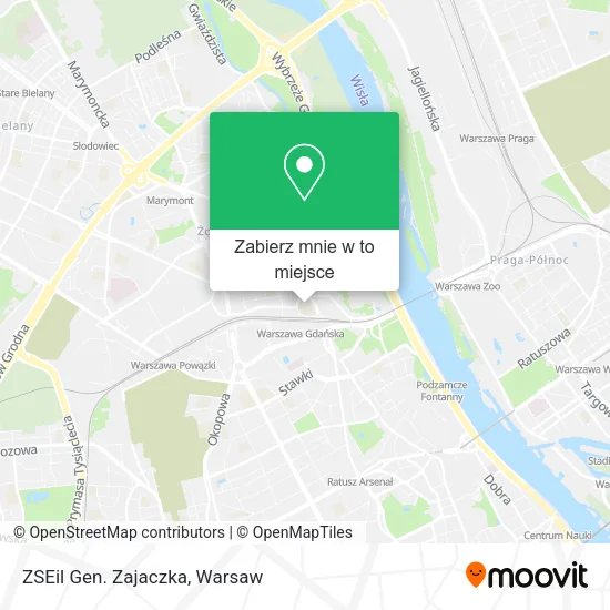 Mapa ZSEil Gen. Zajaczka
