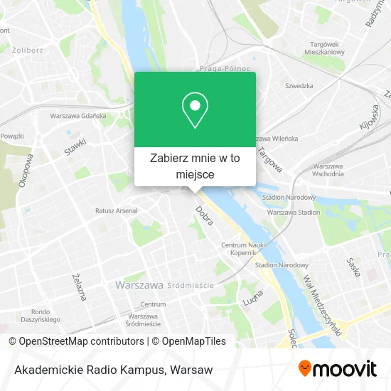 Mapa Akademickie Radio Kampus