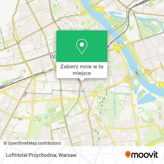 Mapa LoftHotel Przychodnia