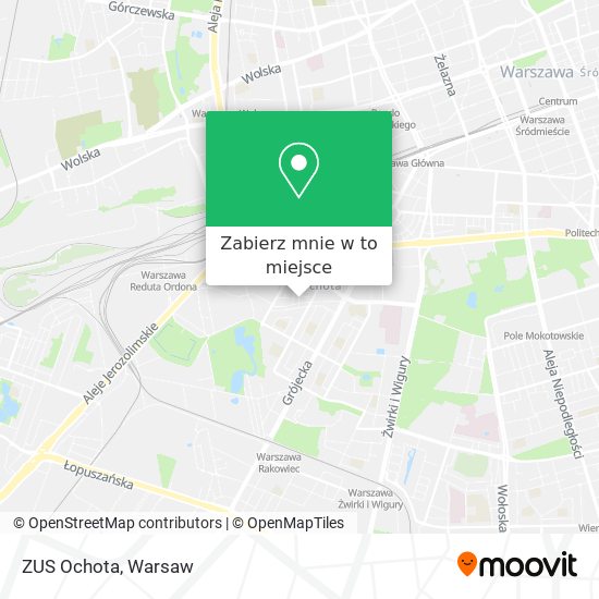 Mapa ZUS Ochota