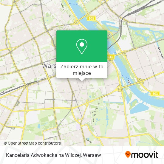 Mapa Kancelaria Adwokacka na Wilczej