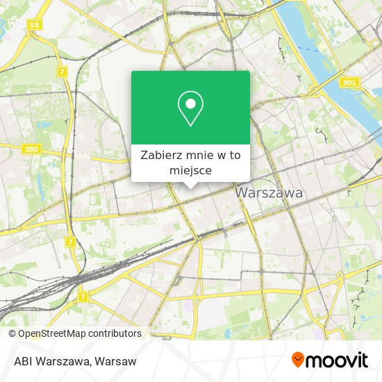 Mapa ABI Warszawa