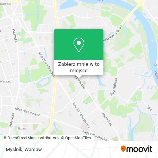 Mapa Myślnik