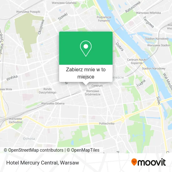 Mapa Hotel Mercury Central