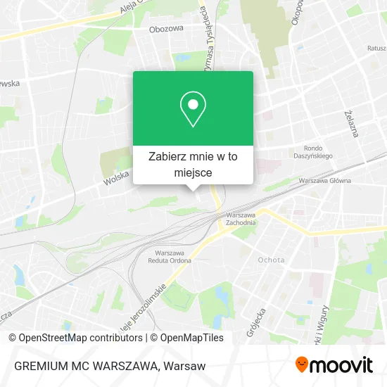 Mapa GREMIUM MC WARSZAWA