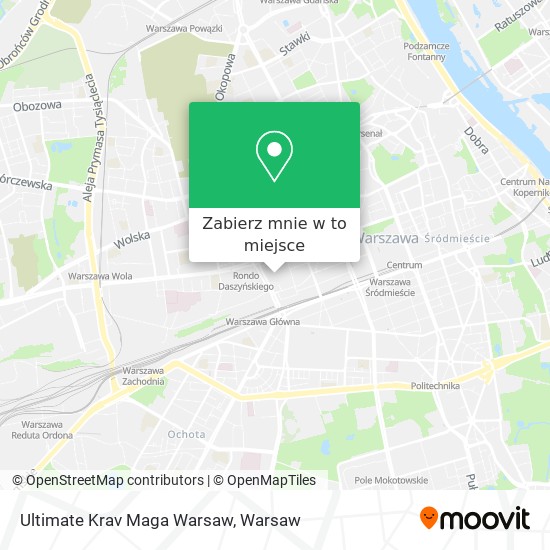 Mapa Ultimate Krav Maga Warsaw