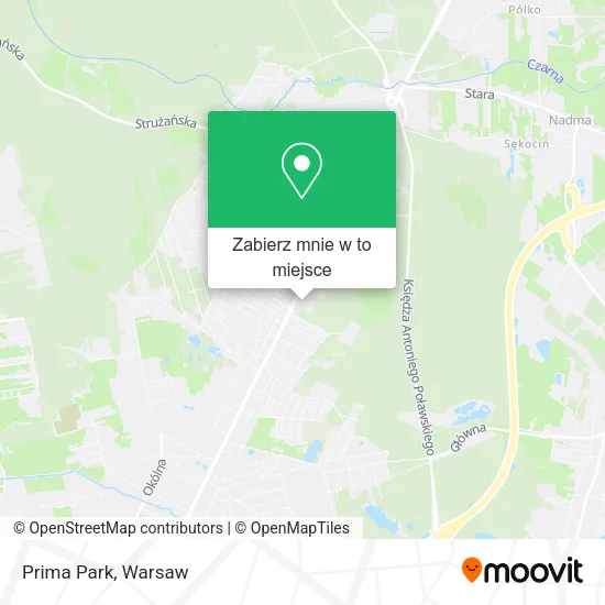 Mapa Prima Park