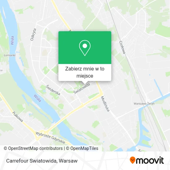 Mapa Carrefour Swiatowida