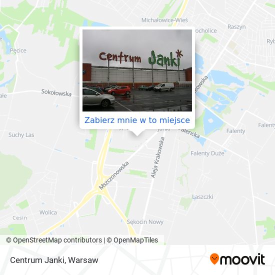 Mapa Centrum Janki