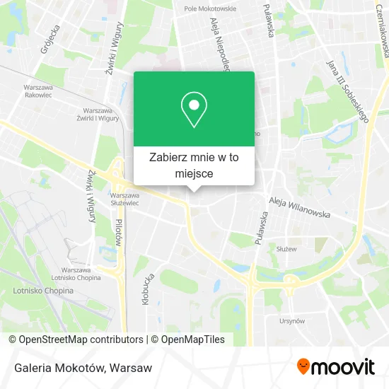 Mapa Galeria Mokotów
