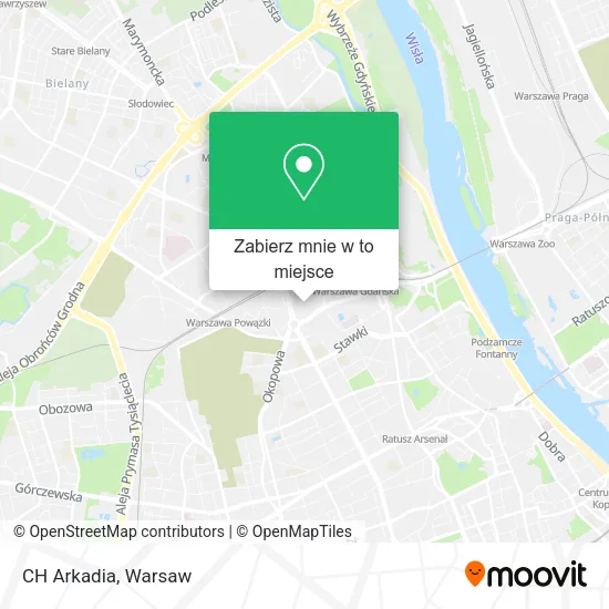 Mapa CH Arkadia