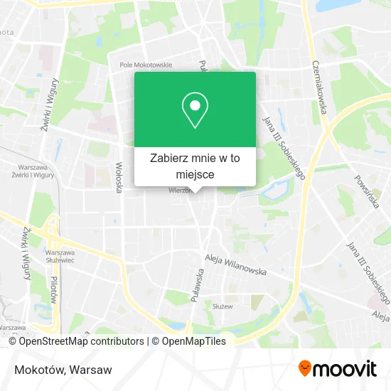 Mapa Mokotów