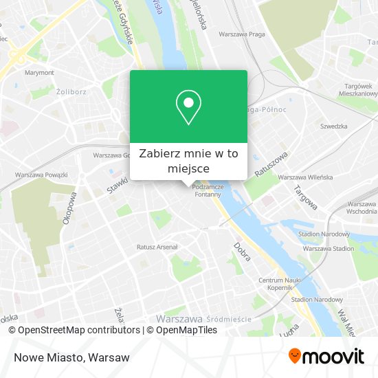 Mapa Nowe Miasto