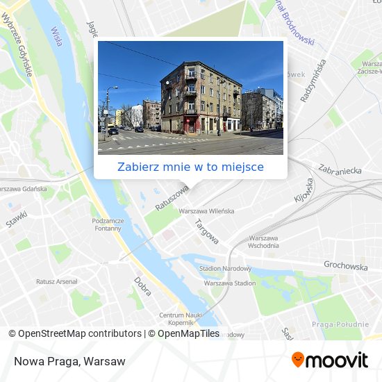 Mapa Nowa Praga