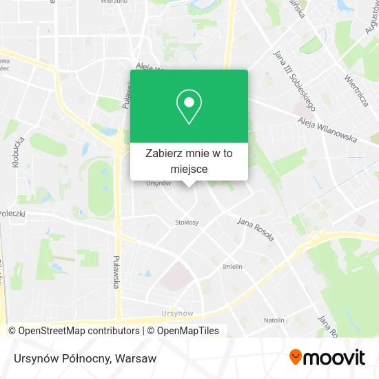 Mapa Ursynów Północny