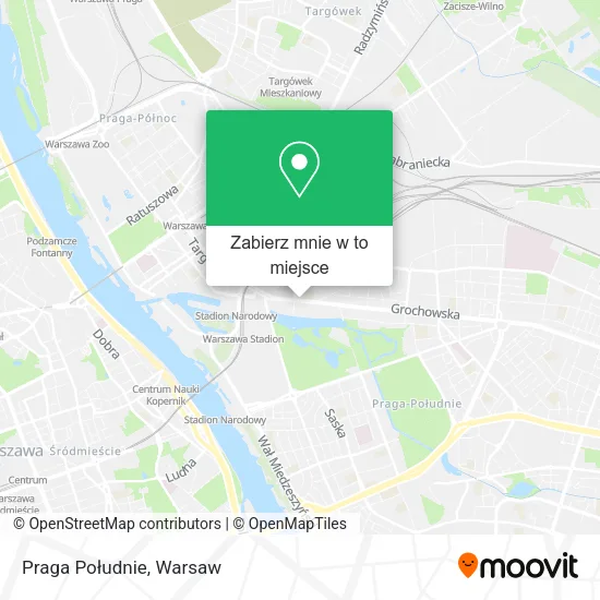 Mapa Praga Południe