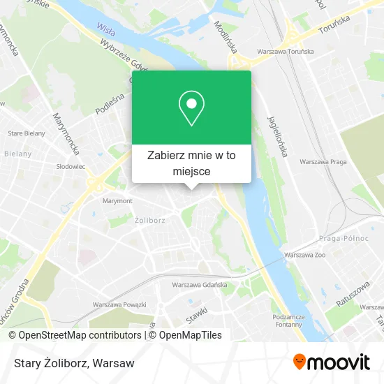 Mapa Stary Żoliborz