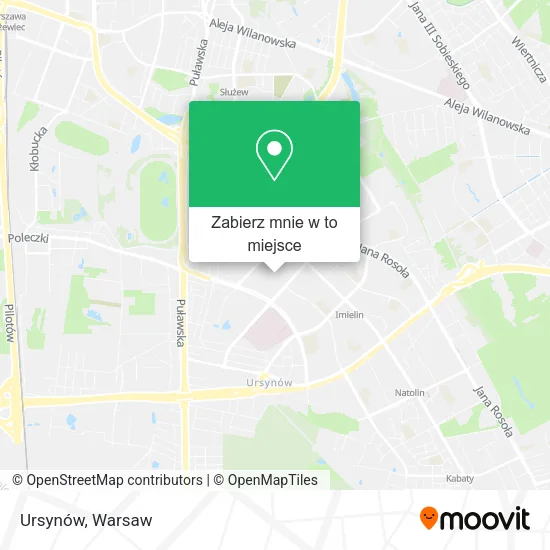 Mapa Ursynów