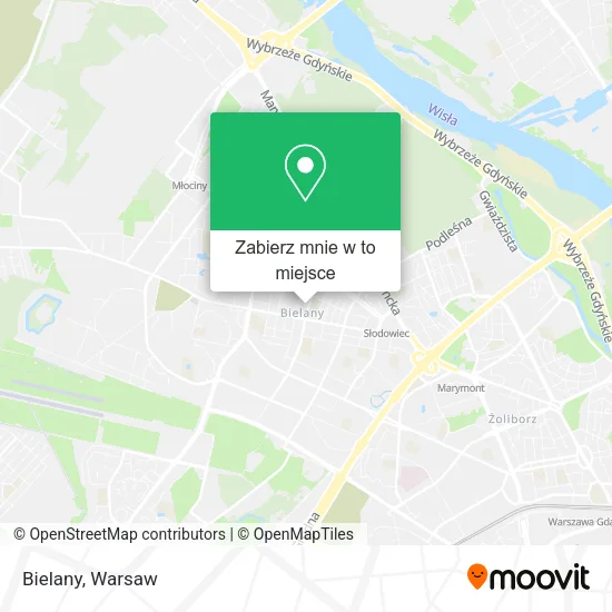 Mapa Bielany