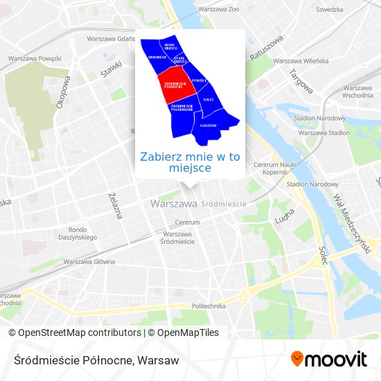 Mapa Śródmieście Północne