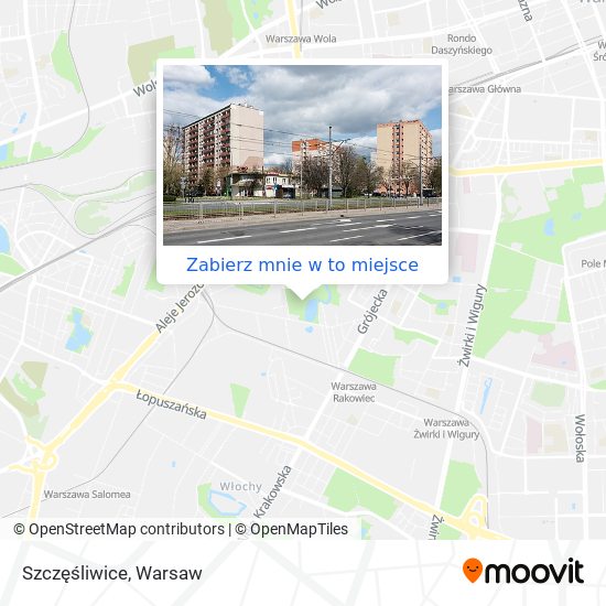 Mapa Szczęśliwice