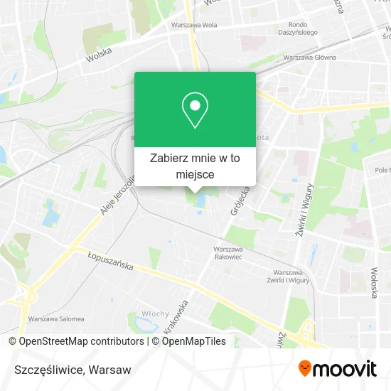 Mapa Szczęśliwice