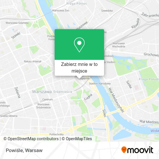 Mapa Powiśle