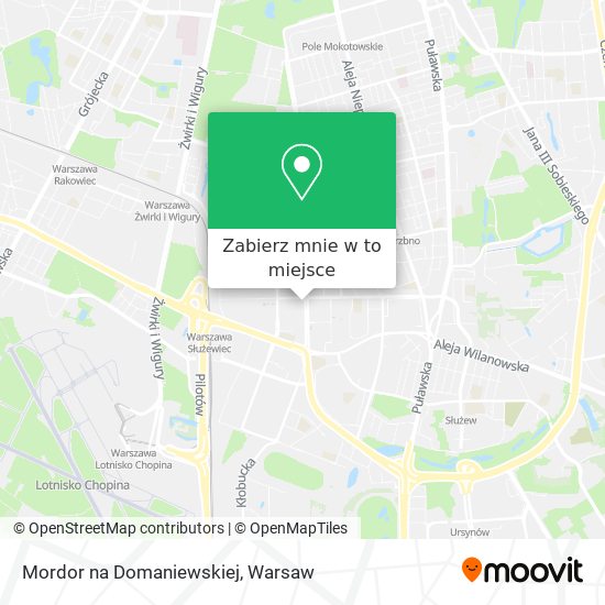 Mapa Mordor na Domaniewskiej