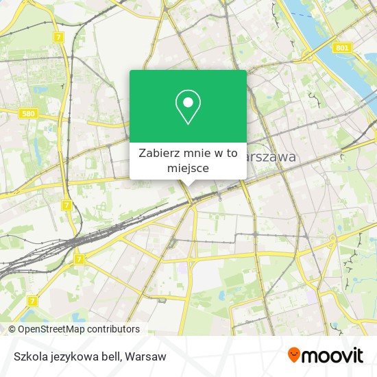 Mapa Szkola jezykowa bell