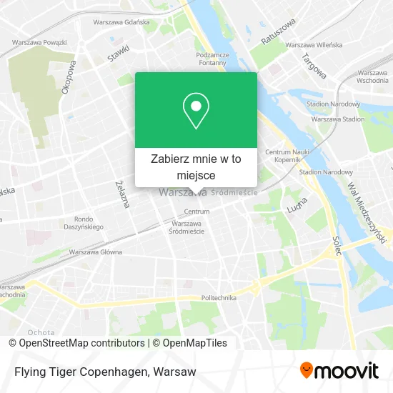 Mapa Flying Tiger Copenhagen