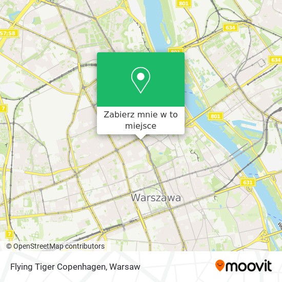 Mapa Flying Tiger Copenhagen