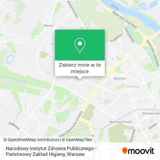 Mapa Narodowy Instytut Zdrowia Publicznego - Państwowy Zakład Higieny