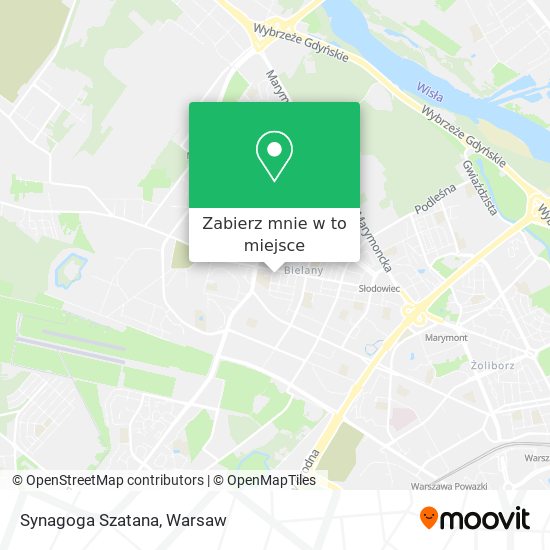 Mapa Synagoga Szatana